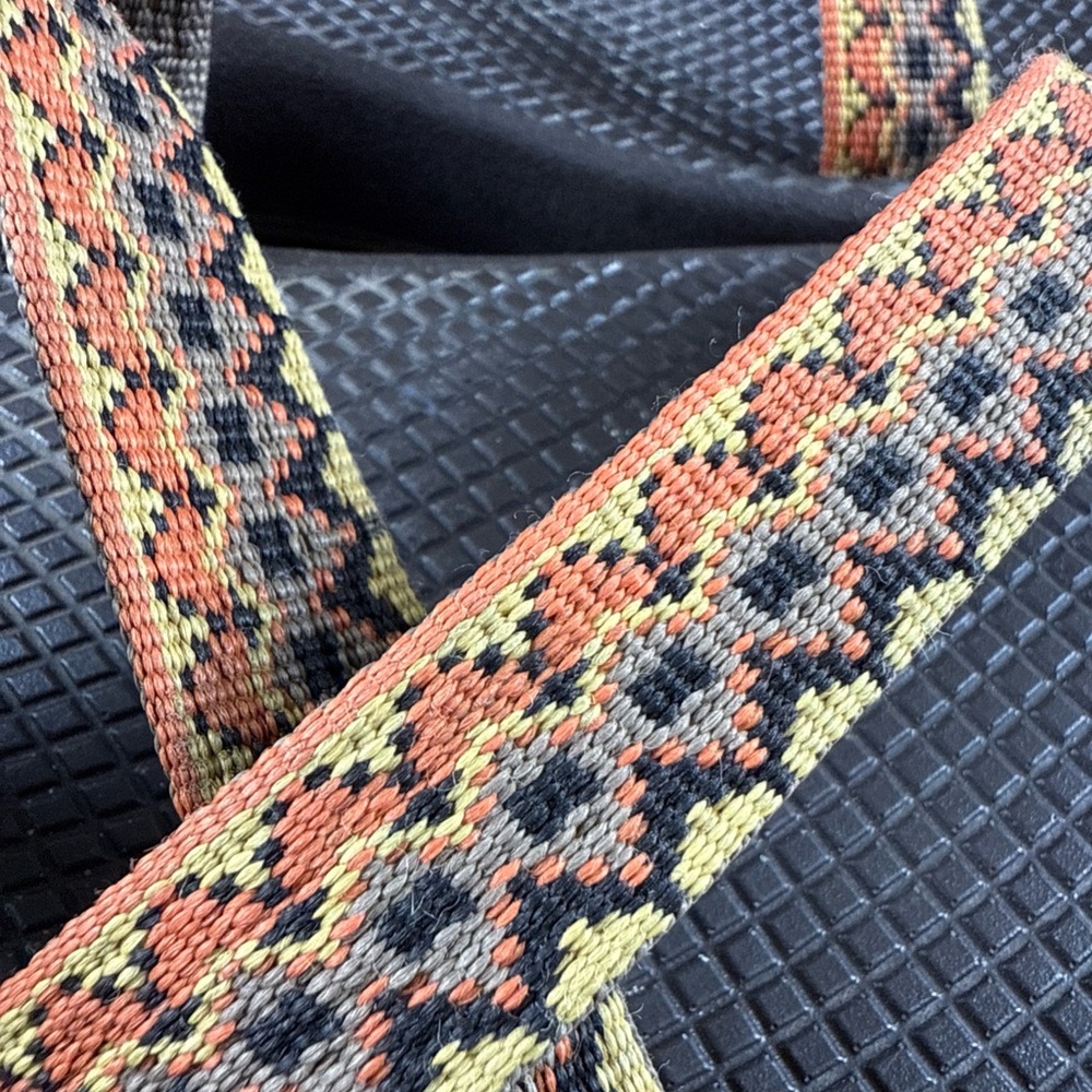Chaco Z1 Women’s 11 Orange Brown  Geometric Vibram Sole Hiking Sport Sandals. - Picture 10 of 10